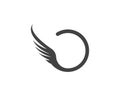 Falcon Wing Logo Template vector icon design Royalty Free Stock Photo