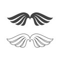 Falcon wing  Logo Template vector Royalty Free Stock Photo