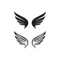 Falcon wing  Logo Template vector Royalty Free Stock Photo
