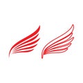 Falcon wing  Logo Template vector Royalty Free Stock Photo