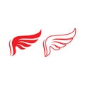 Falcon wing  Logo Template vector Royalty Free Stock Photo