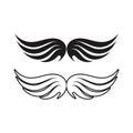 Falcon wing  Logo Template vector Royalty Free Stock Photo