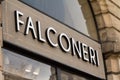 Falconeri logo in front of their main boutique for Bordeaux.