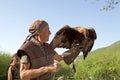 Falconry in Almaty, Kazakhstan