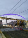 Faliro bridge relax travel happy Royalty Free Stock Photo