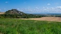 Falkenstein castle in Austria, view from the near fields Royalty Free Stock Photo