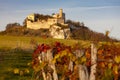 Falkenstein Castle in autumn, Austria