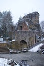 Falkenstein Castle ruins on a winter day Royalty Free Stock Photo