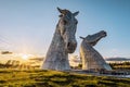 FALKIRK, SCOTLAND - MAY 30: The Kelpies: Scotland`s 100 ft Horse-Head Sculptures.