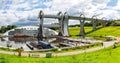 The Falkirk Wheel boat lift in Scotland