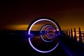Falkirk Wheel at Night Royalty Free Stock Photo