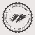 Falkland Islands Malvinas hipster round rubber.