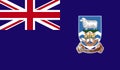 Falkland Islands National Country Flag Official Sign Symbol Illustration