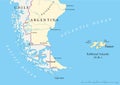 Falkland Islands Policikal Map