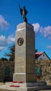 A Falkland Islands War memorial in Port Stanley. Royalty Free Stock Photo