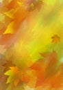 Leafy autumn background