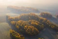 Fall aerial landscape