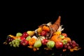 Fall arrangement of fruits and vegetables Royalty Free Stock Photo