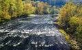 A Fall Autumn Day on the James River Royalty Free Stock Photo