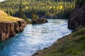 Miles Canyon, Yukon River, Whitehorse, Yukon Territories, Canada Royalty Free Stock Photo