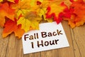 Fall Back 1 Hour Royalty Free Stock Photo