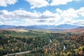 Fall color in Lake Placid NY Royalty Free Stock Photo