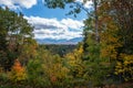 Fall color in Lake Placid NY Royalty Free Stock Photo