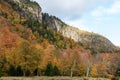 Fall color in Lake Placid NY Royalty Free Stock Photo