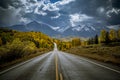 Fall Color along the San Juan Skyway scenic byway near Telluride Colorado Royalty Free Stock Photo