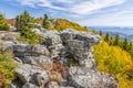 Fall Color at Bear Rocks Royalty Free Stock Photo