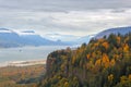 Fall Foliage at Crown Point Columbia River Gorge Portland Oregon USA