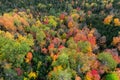 Fall color in Lake Placid NY Royalty Free Stock Photo