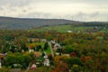 Fall color landscape in rural America