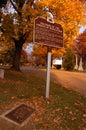 Fall colors accent a historic cemetery