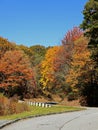 Fall colors along the Blue Ridge Parkway Royalty Free Stock Photo