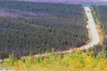 Fall colors along Dalton highway to Prudhoe bay in Alaska