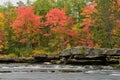 Fall Colors Along the Kettle River Royalty Free Stock Photo