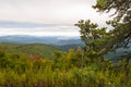 Fall colors, autumn on blue ridge parkway NC USA Royalty Free Stock Photo