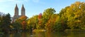 Fall Colors in Central Park, New York City Royalty Free Stock Photo