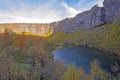 Fall Colors in a the Evening in a Hidden Canyon Royalty Free Stock Photo