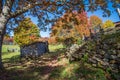 Fall colors at the Hensley Settlement at Cumberland Gap National Historic Park Royalty Free Stock Photo