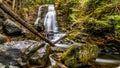 Fall Colors at Whitecroft Falls near the town of Whitecroft in British Columbia, Canada