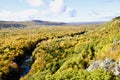 Fall Colors in the Michigan State Park Royalty Free Stock Photo