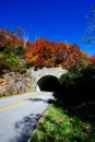 Fall Colors and Mountain Tunnel Royalty Free Stock Photo