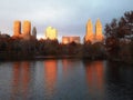 Fall colors in New York City Central Park Royalty Free Stock Photo