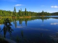 Strathcona Provincial Park, Vancouver Island, Battleship Lake in Evening Light, British Columbia, Canada