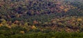 Fall colors at Petit Jean state park from a overlook Royalty Free Stock Photo