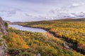 Fall colors at Porcupine Mountains Royalty Free Stock Photo