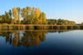 Fall Colors Reflected on a Lake Royalty Free Stock Photo