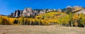 Fall colors in the San Juan Mountains near Ridgway, Colorado Royalty Free Stock Photo